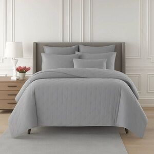 Sky Tufted Luxurious Gray Comforter Set